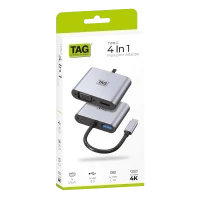 TAG TYPE-C 4 IN 1-A MULTIPORT ADAPTER