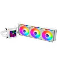 LIAN LI GA II LCD SL-INF 360 CPU LIQUID COOLER 360mm (WHITE)