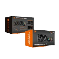 COUGAR POSEIDON GT 240 HIGH PERFORMANCE AIO LIQUID COOLER 240mm (BLACK)