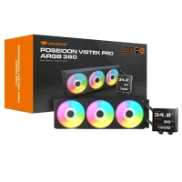 COUGAR POSEIDON VISTEK PRO ARGB 360 CPU LIQUID COOLER 360mm (BLACK)