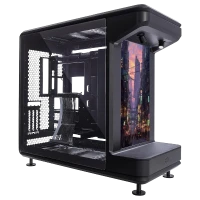 CoolerMaster MasterFrame 360 STAGE LCD ATX MID TOWER PC CASE (BLACK)