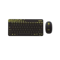 LOGITECH MK240 WIRELESS MINI COMBO (BLACK-YELLOW)