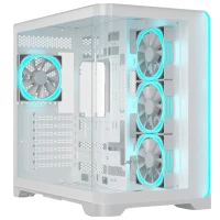 Ant Esports Crystal ARC (ATX) Mid Tower PC Case (WHITE)