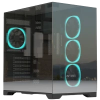 Ant Esports Crystal Mirror (ATX) Mid Tower PC CASE (CLACK)