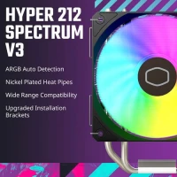 COOLER MASTER HYPER 212 SPECTRUM V3 ARGB CPU AIR COOLER