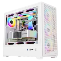 Ant Esports EVO 360 LITE ARGB E-ATX MID TOWER PC CASE (WHITE)