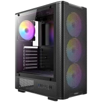 Antec VX510 ARGB ATX MID TOWER PC CASE (BLACK)