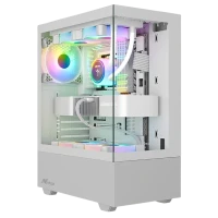 Ant Value CV100 RGB ATX Mid Tower PC Case (WHITE)