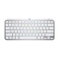 Logitech MX KEYS MINI FOR MAC MINIMALIST Illuminated Wireless Keyboard (Pale Gray)