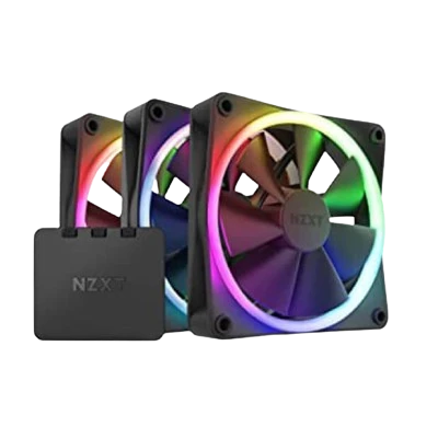 NZXT F120 RGB DUO 120mm FAN WITH RGB CONTROLLER (BLACK)