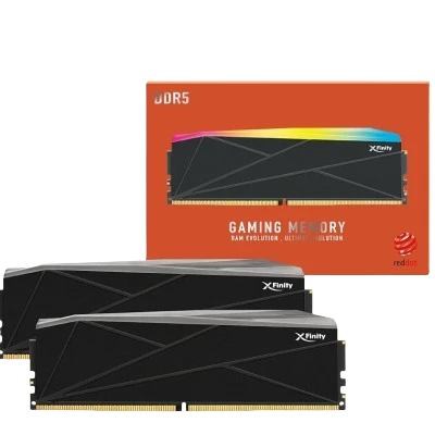 V-COLOR [Manta] XFinity RGB 64GB DDR5 6000MHz DESKTOP RAM 32*2 (BLACK) CL30 1