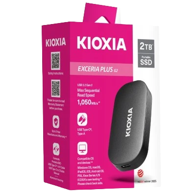 KIOXIA EXCERIA PLUS G2 EXTERNAL STORAGE (2TB) 1