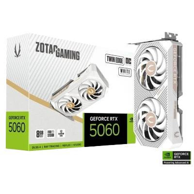 ZOTAC GAMING GeForce RTX 5060 Twin Edge OC White Edition 8GB GDDR7 1