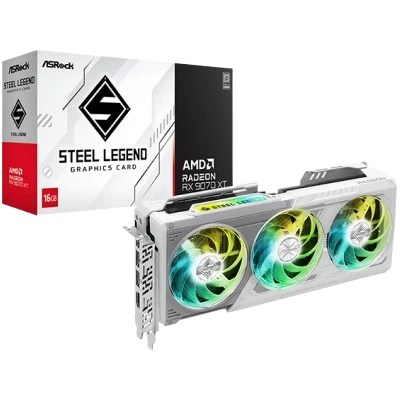 ASRock AMD Radeon RX 9070 XT Steel Legend 16GB GDDR6