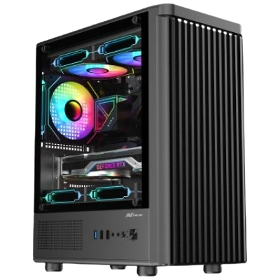 Ant value VM45 M-ATX Mid Tower Pc Case (Black)