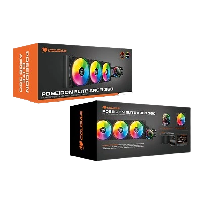 COUGAR POSEIDON ELITE ARGB 360 CPU LIQUID COOLER 360mm (BLACK)