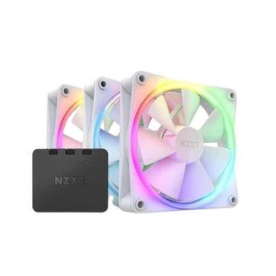 NZXT F120 RGB DUO 120mm FAN WITH RGB CONTROLLER (WHITE)