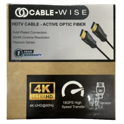 Cable Wise 4K 20 MTR FIBER 2.0 HDMI