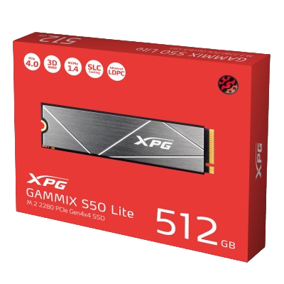 XPG ADATA GAMMIX S50 Lite PCIe Gen4x4 M.2 2280 (512GB)