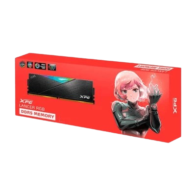 XPG ADATA Lancer RGB 16GB DDR5 6000 MHz Desktop Memory (AX5U6000C3016G-BLARBK)