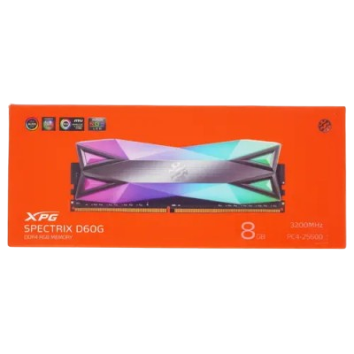 XPG ADATA SPECTRIX D60G (AX4U32008G16A-ST60)8GB DDR4 3200MHz RGB