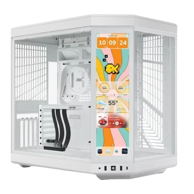 HYTE Y70 TOUCH INFINITE Dual Chamber Mid-Tower E-ATX (SNOW WHITE) 1