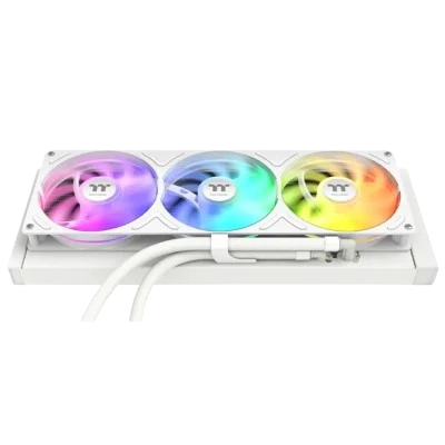 THERMALTAKE ST360 ULTRA ARGB 7" LCD SCREEN 360mm CPU LIQUID COOLER (WHITE) 2