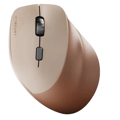 CYBEART Arcus Wireless Ergonomic Mouse (Mocha Mousse) 2