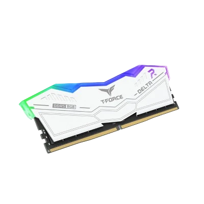 T-Force Delta RGB 16GB(16GBx1) DDR5 5200MHz Desktop RAM (WHITE) 1