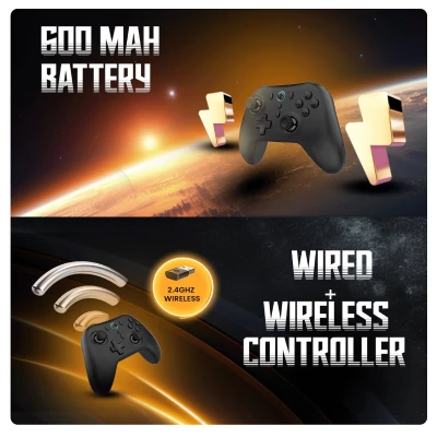 Cosmic Byte BLITZ Wireless + Wired Controller BLACK 1