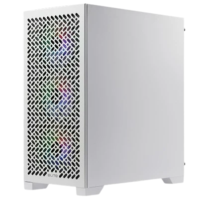 Cooler Master Elite 302 ARGB M-ATX PC Case (WHITE) 1