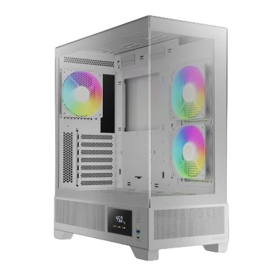 GAMDIAS ATLAS M1 ARGB MID-TOWER PC CASE (WHITE) 1