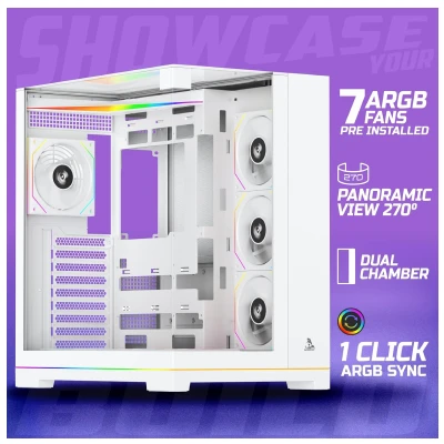 TAG SUPERNOVA ATX FULL-TOWER PC CASE (WHITE) 1