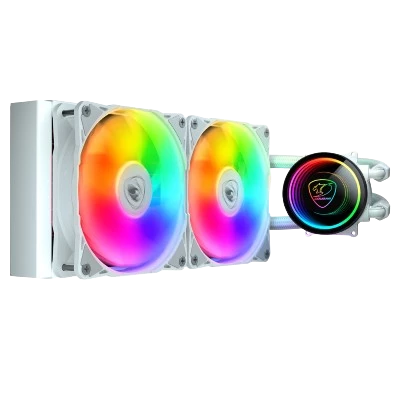 COUGAR POSEIDON ELITE ARGB 240mm CPU LIQUID COOLER (WHITE) 1