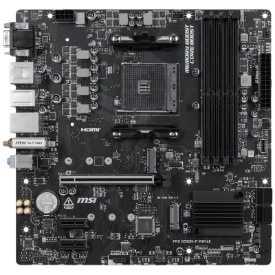 MSI PRO B550M-P WIFI6E 1