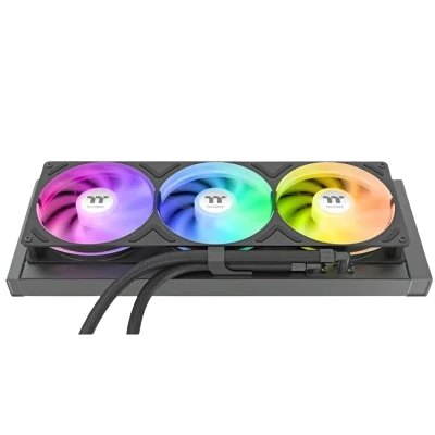 THERMALTAKE ST360 ULTRA ARGB 7" LCD SCREEN 360mm CPU LIQUID COOLER (BLACK) 2