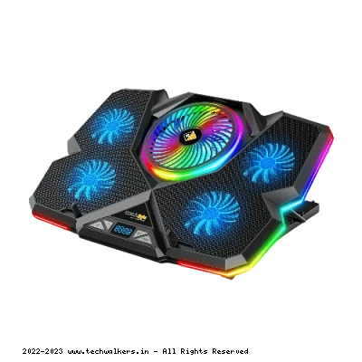 CosmicByte Cyclone RGB Laptop Cooling Pad WITH 5 FAN 17" 1