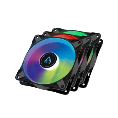 ARCTIC P12 PWM PST A-RGB CASE FAN 120 mm PACK OF 3 (BLACK) 1