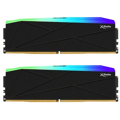 V-COLOR [Manta] XFinity RGB 64GB DDR5 6000MHz DESKTOP RAM 32*2 (BLACK) CL30 2