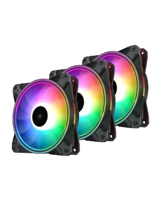 DEEPCOOL CF120 PLUS-3 IN 1 (BLACK) 120mm ARGB FAN 1