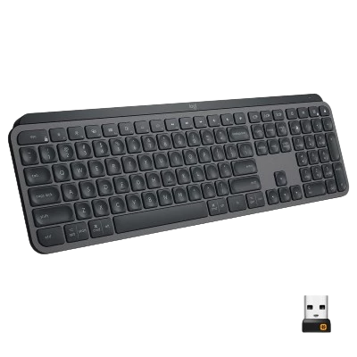 Logitech MX KEYS Advanced Wireless Illuminated Keyboard (Graphite) 1