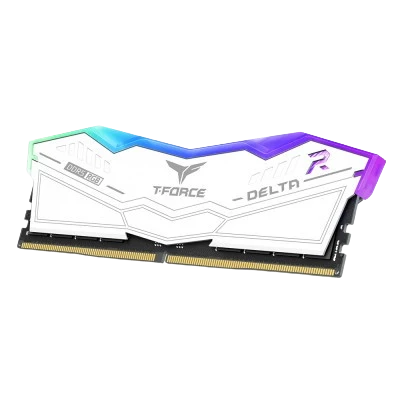 T-Force Delta RGB 16GB(16GBx1) DDR5 6000MHz Desktop RAM (White) 1