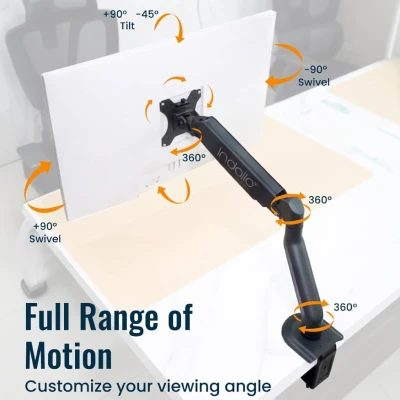 INDALIO SINGLE MONITOR GAS SPRING DESK MOUNT 2