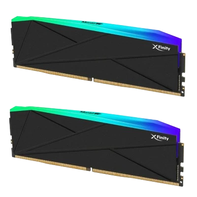 V-COLOR [Manta] XFinity RGB 64GB DDR5 6000MHz DESKTOP RAM 32*2 (BLACK) CL30 3