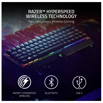 Razer BlackWidow V3 Mini HyperSpeed - GREEN Switch 65% WIRELESS MECHANICAL GAMING KEYBOARD 2