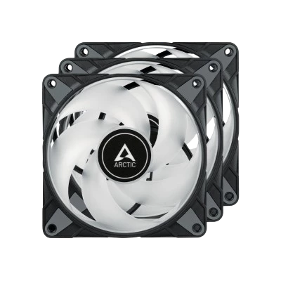 ARCTIC P12 PWM PST A-RGB CASE FAN 120 mm PACK OF 3 (BLACK) 2