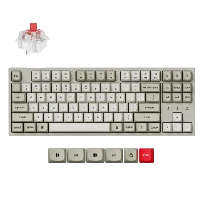 Keychron C1 Pro 8K QMK Wired Custom Mechanical Keyboard 03 TW Product Gallery Keychron C1 Pro 8K QMK Wired Custom Mechanical Keyboard 03 TW Product Gallery