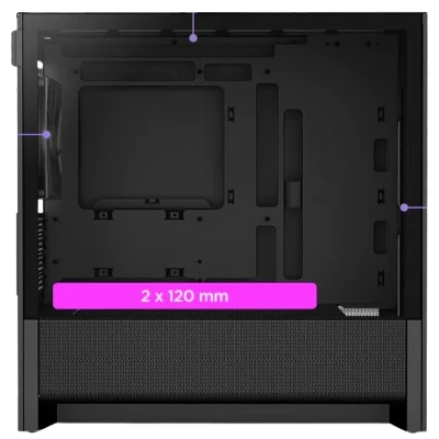 NZXT H3 FLOW M-ATX MID TOWER PC CASE (BLACK) 03 TW Product Gallery NZXT H3 FLOW M-ATX MID TOWER PC CASE (BLACK) 03 TW Product Gallery