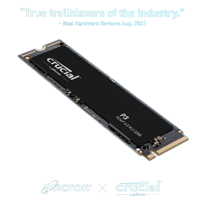 Crucial P3 1TB PCIe M.2 2280 SSD 2