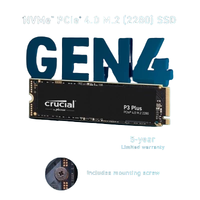 Crucial P3 Plus 4TB PCIe M.2 2280 SSD 2